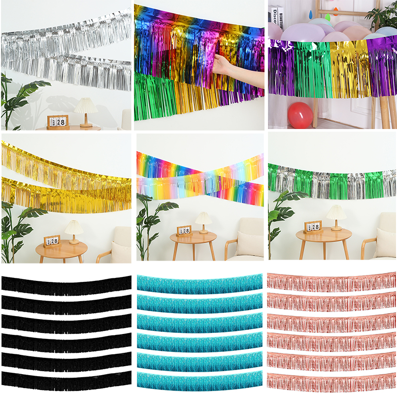 30x300CM Foil Fringe Garland S - Home Bargains ulasan dan harga