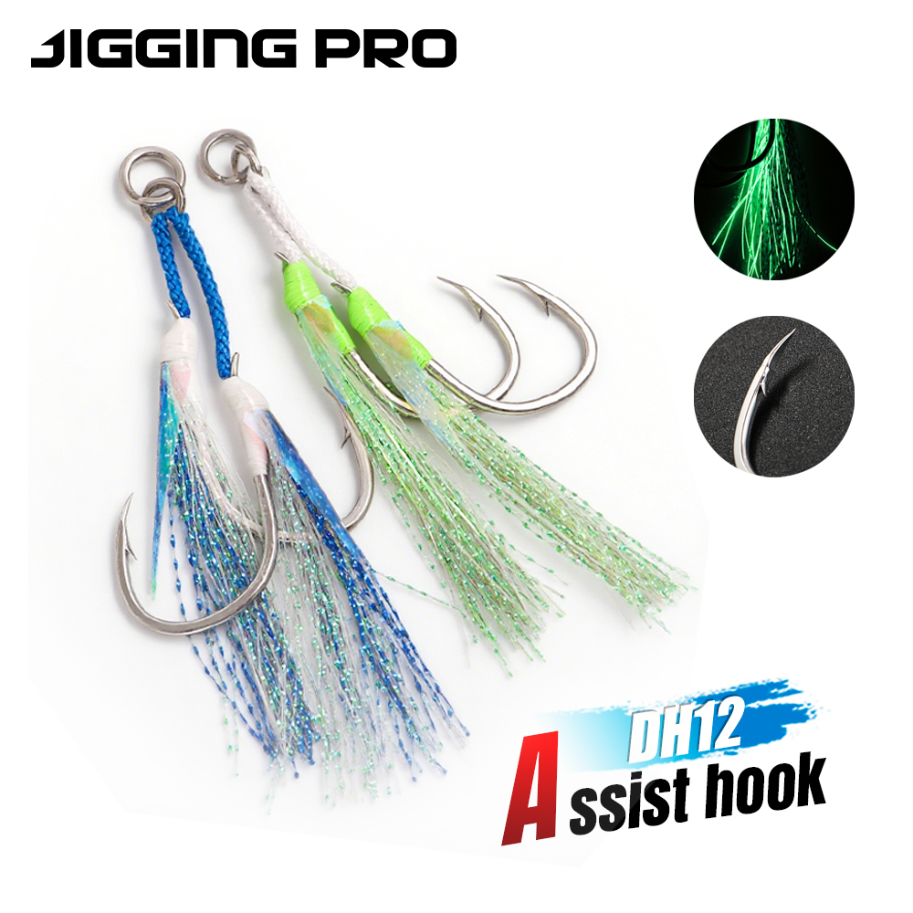 JIGGING PRO 2pcs Twin Assist H - Jigger Double Sided ulasan dan harga